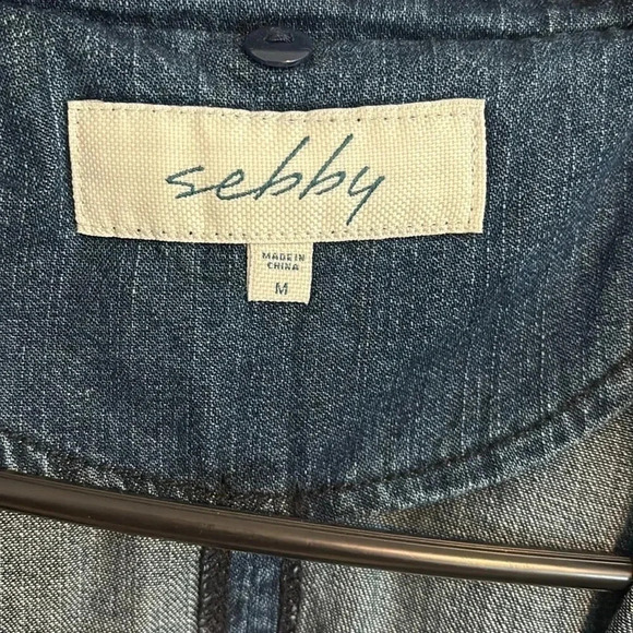 Sebby half Jean/ sweater jacket - Picture 4 of 6